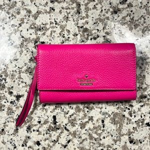 Kate Spade pink wallet wristlet